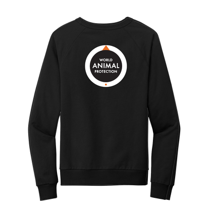 100% French Terry Cotton- World Animal Protection Logo Crewneck Sweatshirt