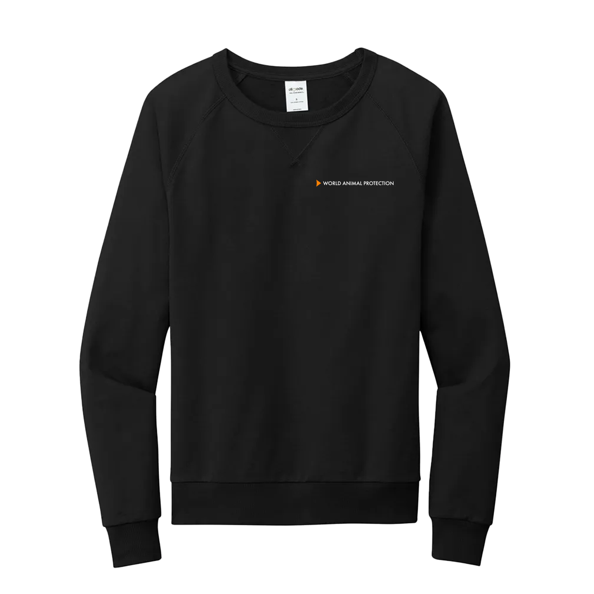 100% French Terry Cotton- World Animal Protection Logo Crewneck Sweatshirt