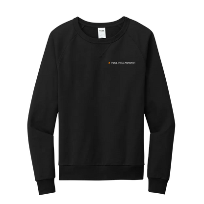 100% French Terry Cotton- World Animal Protection Logo Crewneck Sweatshirt
